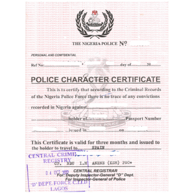 Traducción antecedentes penales Nigeria Traducción antecedentes penales Nigeria