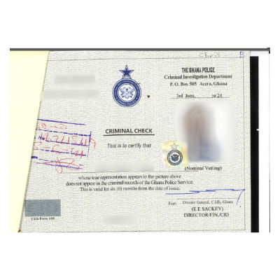 Traducción antecedentes penales Ghana Traducción antecedentes penales Ghana